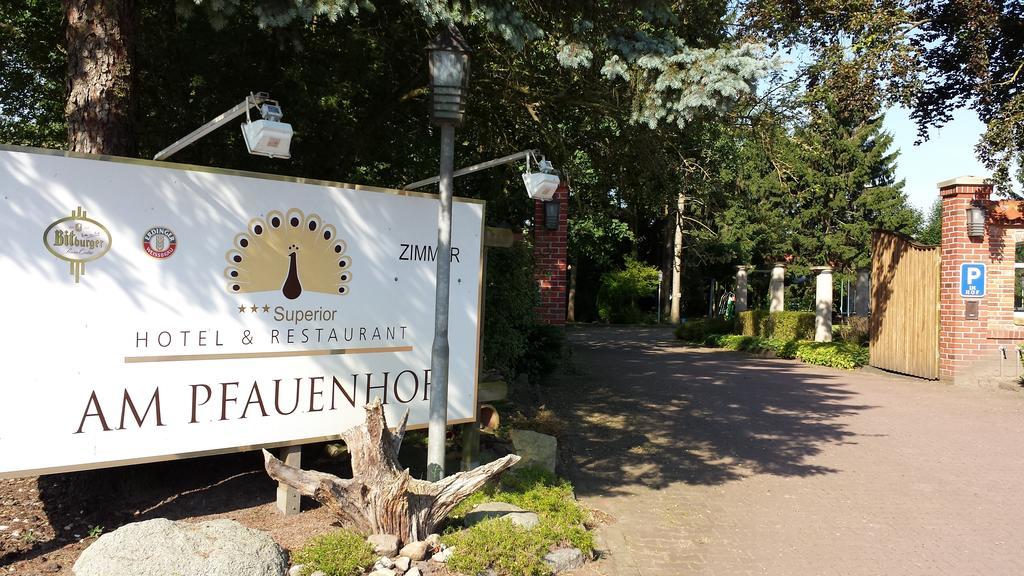 Hotel Restaurant Am Pfauenhof Quakenbrück Esterno foto